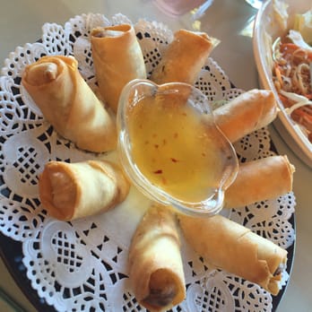 BKK Thai Kitchen - Crispy delicious egg rolls but the sauce was way too sweet. - Thai Near Me - Carlsbad, California