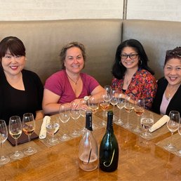 Stop 1 J winery L to R Christine, Laurel, Mitzi, Terry Stop 1 J winery L to R Christine, Laurel, Mitzi, Terry