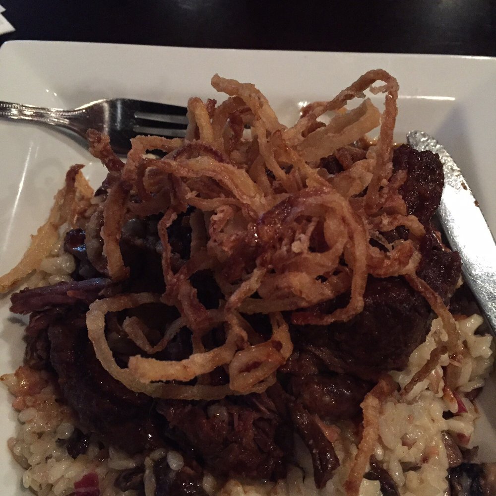 DeVine Bistro - De-light menu short ribs on mushroom risotto - New American Near Me - Wellington, Florida DeVine Bistro - De-light menu short ribs on mushroom risotto - New American Near Me - Wellington, Florida