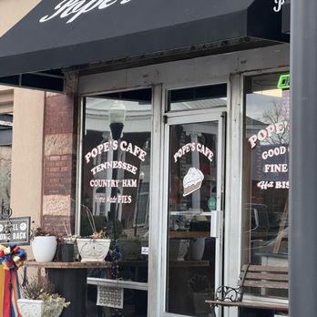 Pope's Cafe - Outside - Breakfast & Brunch Near Me - Shelbyville, Tennessee Pope's Cafe - Outside - Breakfast & Brunch Near Me - Shelbyville, Tennessee