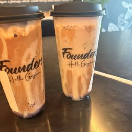 2 Blueberry Banana Split Lattes 2 Blueberry Banana Split Lattes