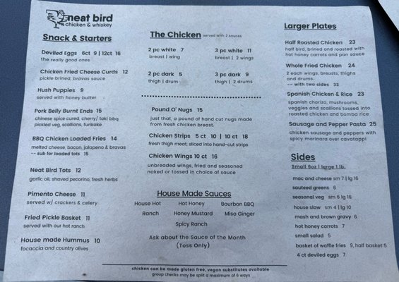 Menu photo 5 Neat Bird Chesapeake, VA