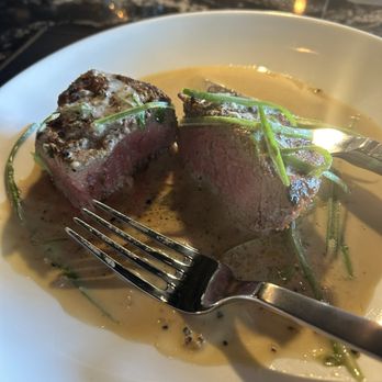 Winsome Prime - Parmesan crusted filet with peppercorn sauce - Steakhouses Near Me - Houston, Texas Winsome Prime - Parmesan crusted filet with peppercorn sauce - Steakhouses Near Me - Houston, Texas