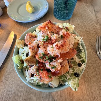Blue Mussel Cafe - Cesar salad with lobster add on - Seafood Near Me - Rustico, Prince Edward Island