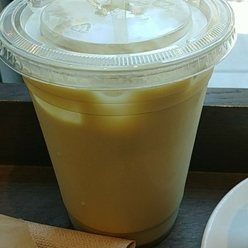 Flour Bakery + Cafe - Green tea mate latte (not sweet enough...needed sugar) - Coffee & Tea Near Me - Cambridge, Massachusetts