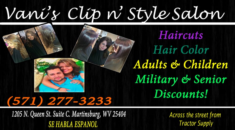 Vani's Clip N Style Salon Logo