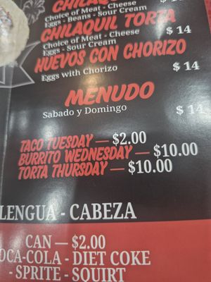 Menu photo 2 600 Tacos Long Beach, CA
