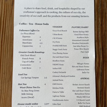 Odd Duck - Nonalcoholic Drink Menu - American Near Me - Austin, Texas Odd Duck - Nonalcoholic Drink Menu - American Near Me - Austin, Texas