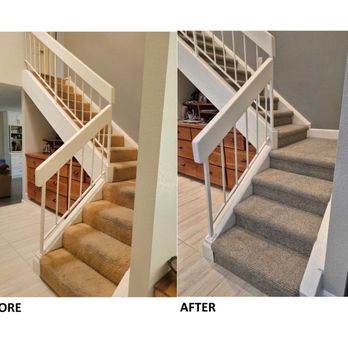 Refined Carpets - We decided to keep the stairs in carpet. Love the upgrade! - Carpet Cleaning Near Me - Fountain Valley, California Refined Carpets - We decided to keep the stairs in carpet. Love the upgrade! - Carpet Cleaning Near Me - Fountain Valley, California
