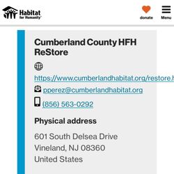 Habitat For Humanity Restore - Restore (Habitat for Humanity) Vineland, NJ