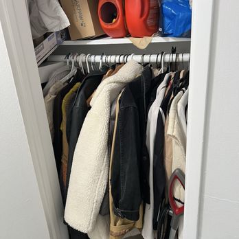 Organizing with Erin - Before photo of hallway closet - Home Organization Near Me