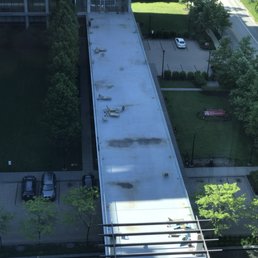 The "sun deck". Hundreds of apartments but only six lounge chairs :( The "sun deck". Hundreds of apartments but only six lounge chairs :(