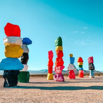 Seven Magic Mountains - Public Art Near Me - Las Vegas, Nevada Seven Magic Mountains - Public Art Near Me - Las Vegas, Nevada