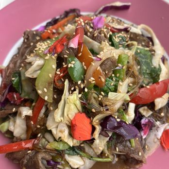 Bites & Bashes Cafe - Japchae add bulgogi - Cafes Near Me - Lomita, California Bites & Bashes Cafe - Japchae add bulgogi - Cafes Near Me - Lomita, California