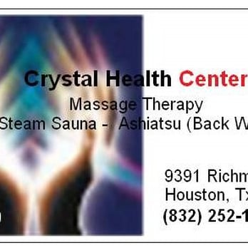Crystal Health Center - Massage Near Me - Houston, Texas Crystal Health Center - Massage Near Me - Houston, Texas