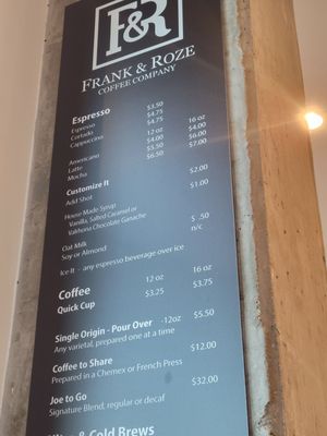 Menu photo 6 Frank & Roze Denver, CO