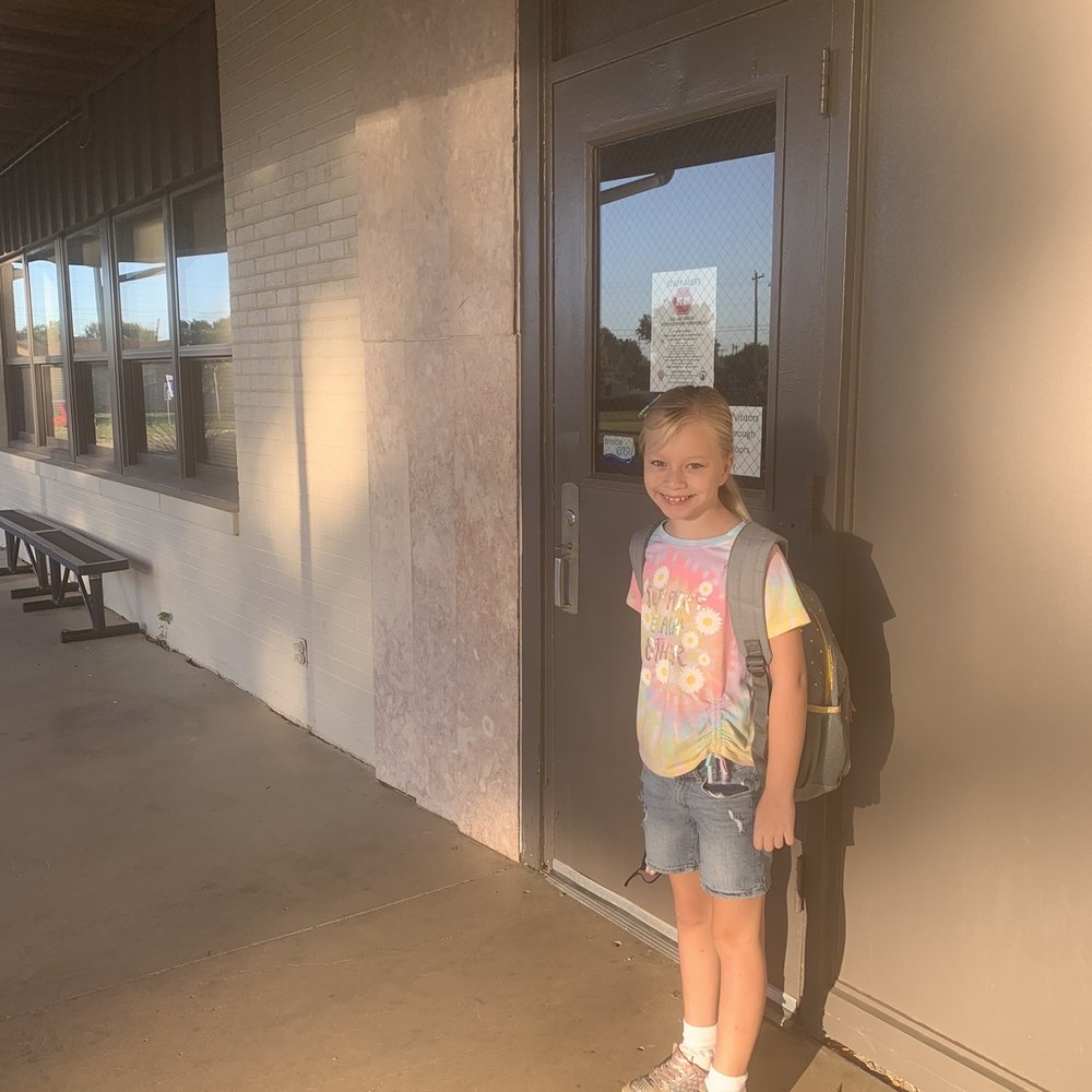 Mick's Chile Fix - Her first day with her backpack. - Mexican Near Me - Albuquerque, New Mexico