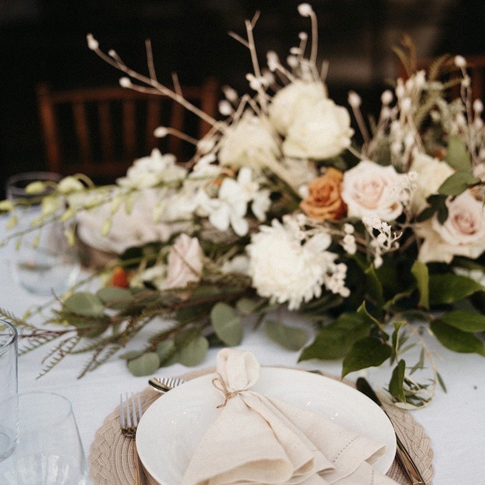 Madison Workshop West - We used the flowers from the arch as our tablescape later in the evening - Florists Near Me - Palm Desert, California Madison Workshop West - We used the flowers from the arch as our tablescape later in the evening - Florists Near Me - Palm Desert, California
