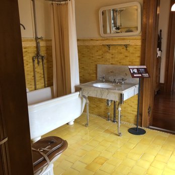 Moody Mansion - Love the pop of this yellow tile. I would not be brave enough to do this to my master bath but love it! - Museums Near Me - Galveston, Texas Moody Mansion - Love the pop of this yellow tile. I would not be brave enough to do this to my master bath but love it! - Museums Near Me - Galveston, Texas