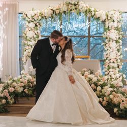 Tara's Boutique - Wedding dress (Ball gown), veil, headpiece, and earrings from Tara's Boutique Photo credit to @epiceventsstudios