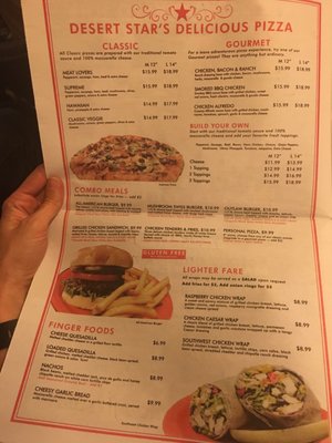 Menu photo 3 Desert Star Theater Murray, UT