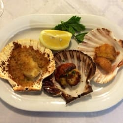 De Scarpon - Antipasto: Tris di capesante