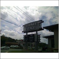 Sign where this skin care center is located