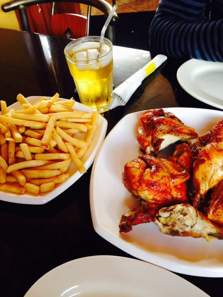 Chicken and fresh fries! Yelp