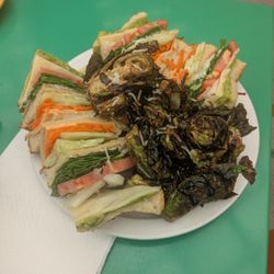Steady Eddy's Cafe - 4 star veggie club and brussel sprouts
