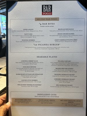 Menu photo 5 Fogo de Chão Reston, VA