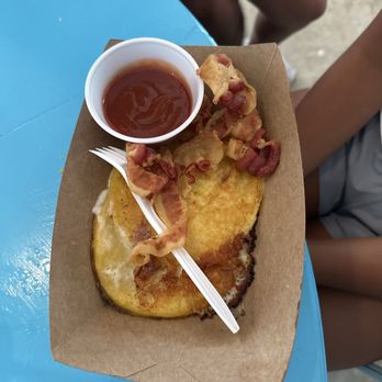 Frita's - Arepa with bacon... FRESH!!! - Cuban Near Me - Key West, Florida Frita's - Arepa with bacon... FRESH!!! - Cuban Near Me - Key West, Florida