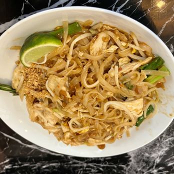 Thai Treasure Bistro - Pad Thai with Chicken. - Thai Near Me - Waterford Twp, Michigan Thai Treasure Bistro - Pad Thai with Chicken. - Thai Near Me - Waterford Twp, Michigan
