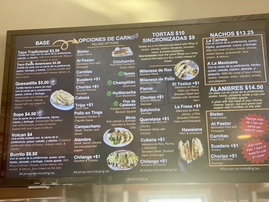 Menu photo 1 La Carreta Taqueria Hammonton, NJ Menu photo 1 La Carreta Taqueria Hammonton, NJ
