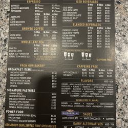 Viridian Coffee - Lawton, 2nd Street - Menu May 2022