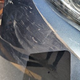 Front bumper needed repair Front bumper needed repair