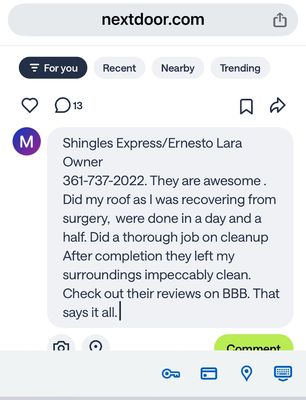 Shingles Express