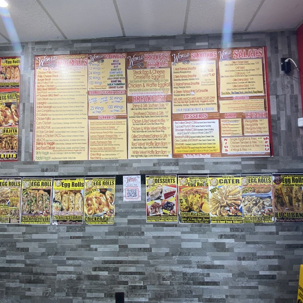 World Famous - Menu Wall - Food Trucks Near Me - Lauderdale Lakes, Florida