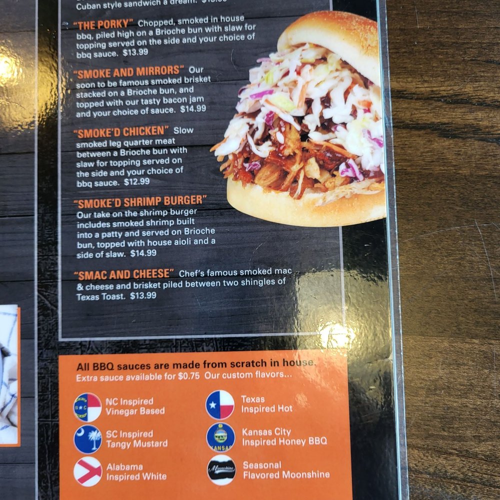 Smoke'd - Sandwiches menu - Barbeque Near Me - Shallotte, North Carolina Smoke'd - Sandwiches menu - Barbeque Near Me - Shallotte, North Carolina