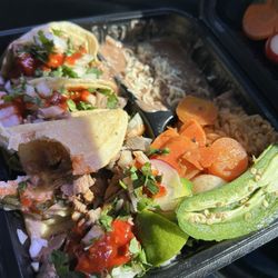 Tacos California - (4) Taco Combo Plate - Lengua (Beef Tongue)