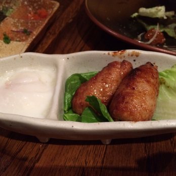 Tsukuneya Robata Grill - Tsukune w/ Egg - Izakaya Near Me - Honolulu, Hawaii