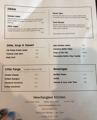Menu photo 6 Newfangled Kitchen Bexley, OH