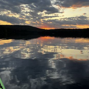 Lake Eaton State Campground - Sunset view while kayaking. The water was like glass it was so smooth. - Campgrounds Near Me - Long Lake, New York Lake Eaton State Campground - Sunset view while kayaking. The water was like glass it was so smooth. - Campgrounds Near Me - Long Lake, New York