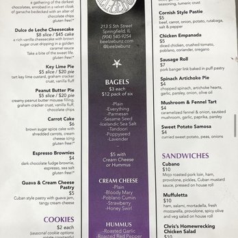 Beelzebunz - Menu - Bakeries Near Me - Springfield, Illinois