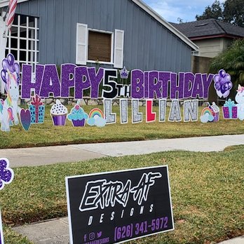 Extra AF Designs - Unicorn Birthday, Birthday Yard Sign, Party Supply, 626-341-5972 - Party Equipment Rentals Near Me Extra AF Designs - Unicorn Birthday, Birthday Yard Sign, Party Supply, 626-341-5972 - Party Equipment Rentals Near Me
