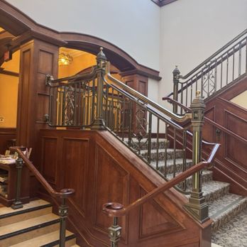 Carlton Hotel - The stairs to the second floor. There's an elevator to the upper floors. - Hotels Near Me - Atascadero, California