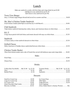 Menu photo 3 Town View Cafe Belle Chasse, LA Menu photo 3 Town View Cafe Belle Chasse, LA