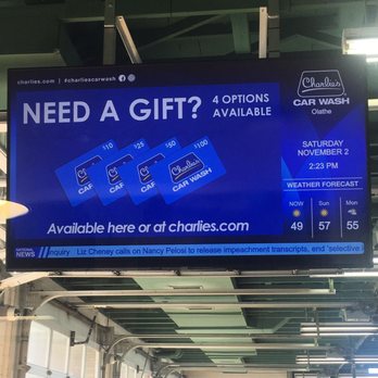 Charlie’s Car Wash - Tv in waiting area. - Car Wash Near Me - Olathe, Kansas Charlie’s Car Wash - Tv in waiting area. - Car Wash Near Me - Olathe, Kansas