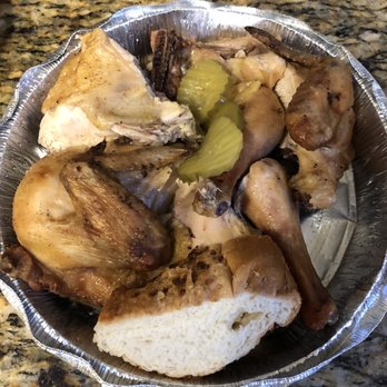 The Original Hick'ry Pit - Smoked Chicken - dry in some parts but nice smoky flavor (3 stars) - New American Near Me - Walnut Creek, California The Original Hick'ry Pit - Smoked Chicken - dry in some parts but nice smoky flavor (3 stars) - New American Near Me - Walnut Creek, California