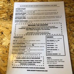 Grumpy Panda - Menu