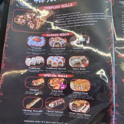 Temak house Tampa - The menu